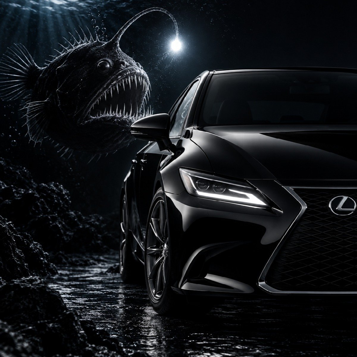 Anglerfish — Black Glossy PPF finish